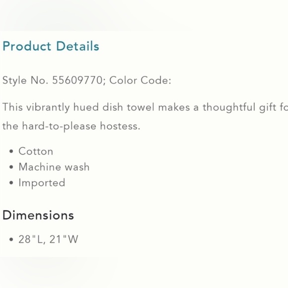 Anthropologie Dalmatian Dog Bastian Fruit Coral Cotton Tea Kitchen Towel New - Picture 7 of 8